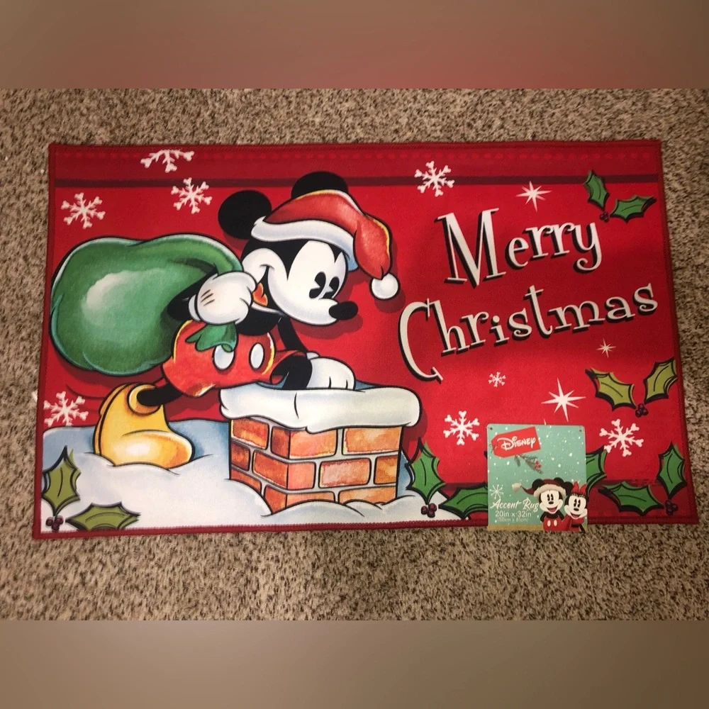 Mickey Mouse Christmas Accent Rug